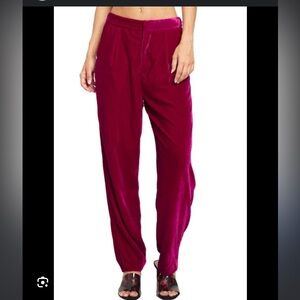 Know One Cares Velvet Pants
